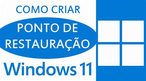 Como Criar Ponto De Restaura O No Windows Youtube