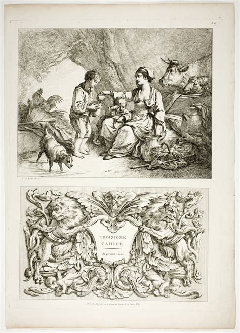 Plate Thirteen Of 38 From Oeuvres De J B Huet The Art Institute Of