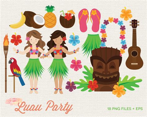 Luau Line Art