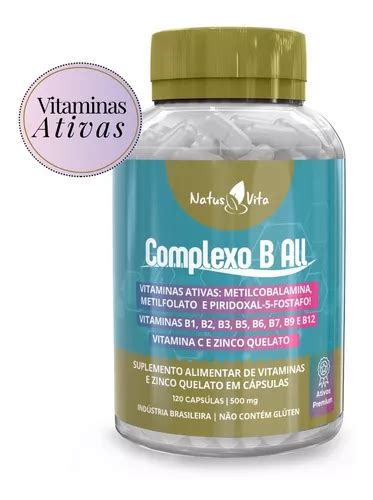 Complexo B Vit Ativas Metilfolato Metilcobalamina Piridoxal