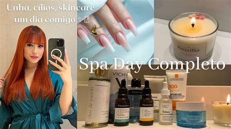 SPA DAY COMPLETO E GLOW UP Alongamento de unha cílios skincare