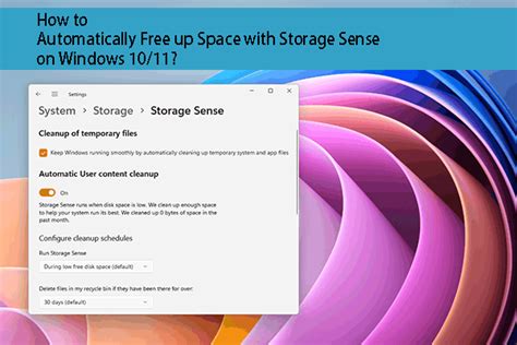 Automatically Free Up OneDrive Space With Storage Sense MiniTool