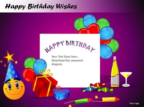 Happy Birthday Wishes Powerpoint Presentation Slides Presentation