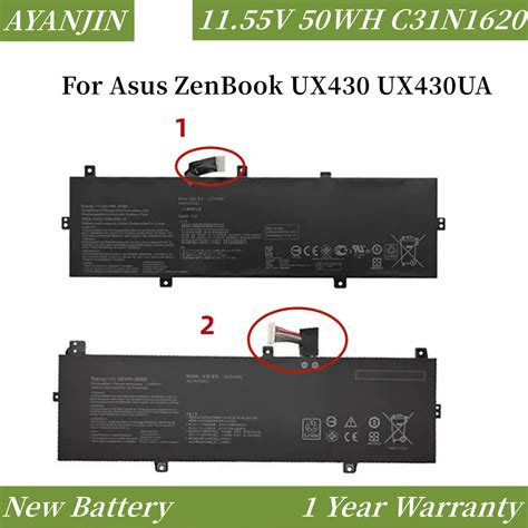 C N V Wh Laptop Battery For Asus Zenbook Ux Ux Ua