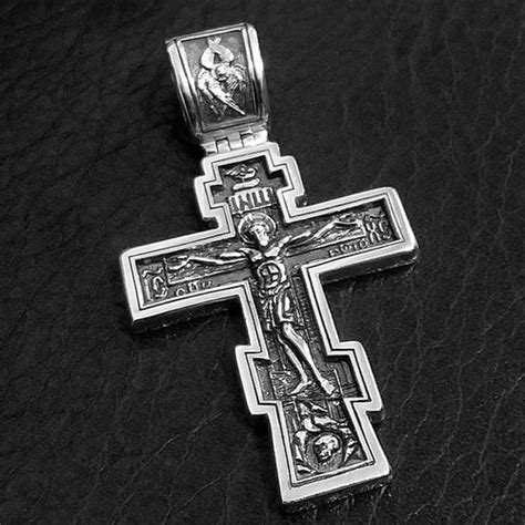 Christian Orthodox Crucifix Jesus Cross Greek 925 Sterling Etsy