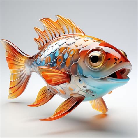 Premium Ai Image A Fish Cartoon Character Generative Ai