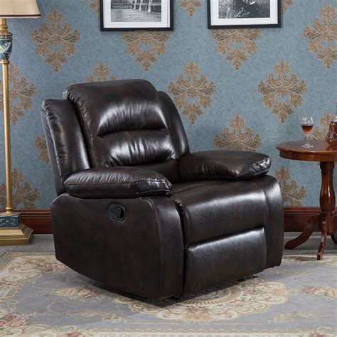 European Modern Hot Selling Synthetic Leather Manual Recliner Sofa