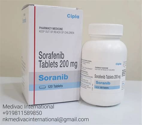 Soranib Sorafenib Tablets IP 200 Mg Cipla At Rs 4800 Box In New Delhi