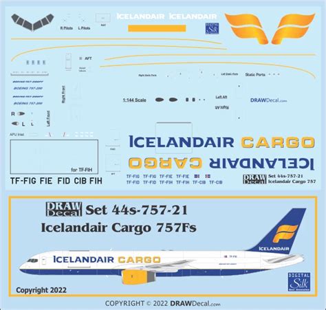 Boeing Icelandair Cargo Draw Decal