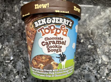 Review Ben And Jerrys Topped Chocolate Caramel Cookie Dough Junk Banter