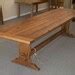 Beautiful Handcrafted Wormy Chestnut Trestle Dining Table Etsy