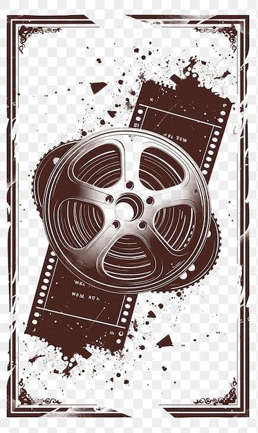 Psd Vector Cinematic Postcard Design Um Cinema Reel Frame Estilo