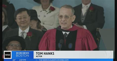 Tom Hanks Addresses Harvard University Commencement Cbs Boston