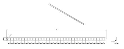 288mm Flat Beam 2 Pack Studica Robotics