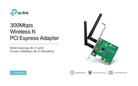 TP LINK TL WN881ND 300Mbps Wireless N PCI Express Adapter Security