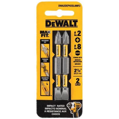 Dewalt Dwa Deph Sl Mf Double Ended Screwdriver Bit Maxfit Phillips