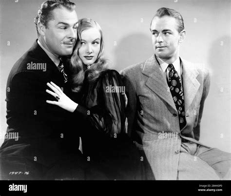 Brian Donlevy Veronica Lake And Alan Ladd Posed Publicity Portrait For