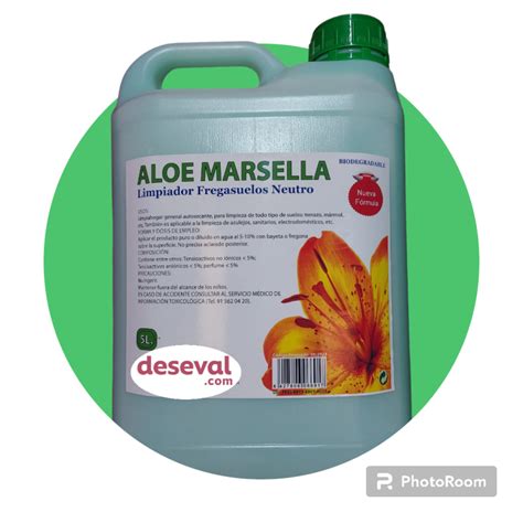 Limpiador Fregasuelos Aloe Marsella Garrafa 5 Litros Comprar Online