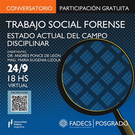 CONVERSATORIO SOBRE TRABAJO SOCIAL FORENSE ESTADO ACTUAL DEL CAMPO