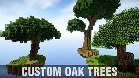 How To Build Custom Oak Trees In Minecraft Youtube