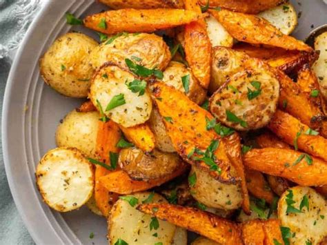 Air Fryer Carrots And Potatoes Recipe Samsung Food