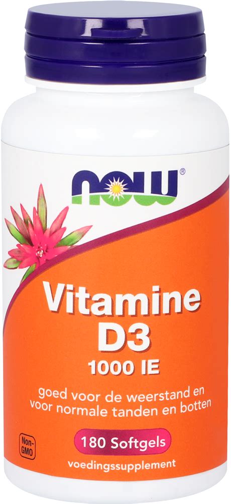 Vitamine D3 1000 Ie 180 Softgels Now • Nova Vitae