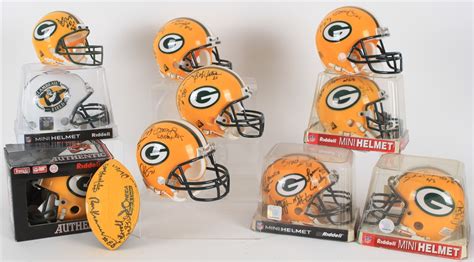 Lot Detail - 2000's Green Bay Packers Multi Signed Mini Helmet ...