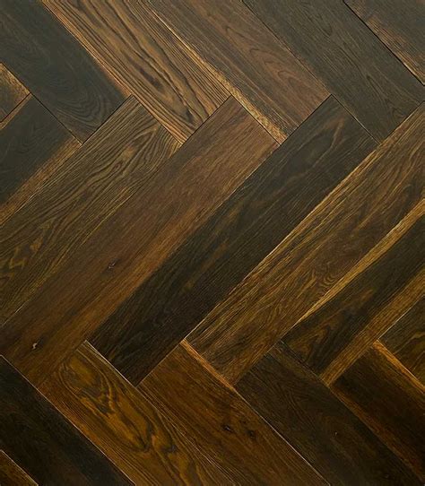 Bespoke Golden Smoked Oak Engineered Parquet Wood Flooring Mm X