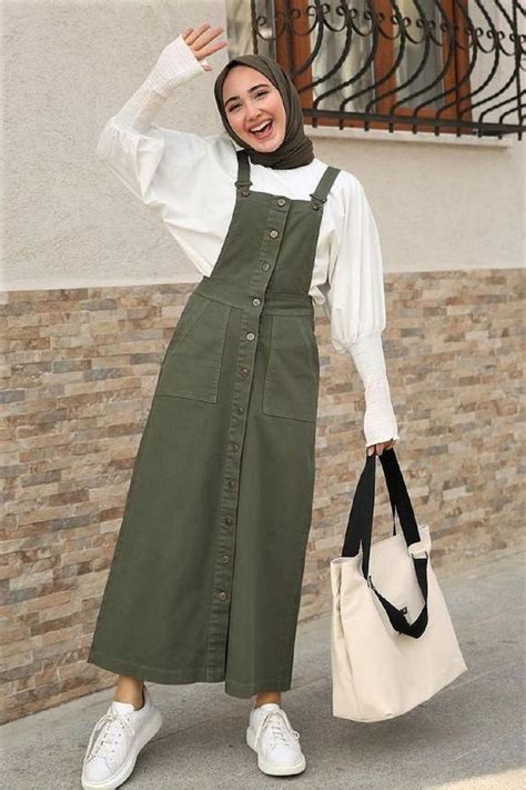 Hijab Ala Korean Style Outfits Overalls Outfit Overall Hijab