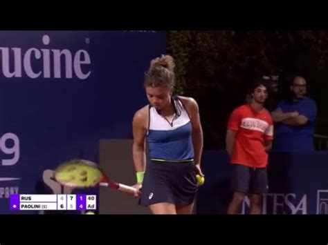 Black Out Jasmine Paolini Vs Arantxa Rus Interrupted By Wta