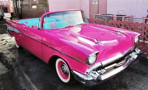 Pink 57 Chevy Bel Air Convertible Love My I Want Purple And Pink