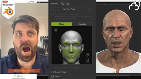 Facial Motion Capture Animation Using Iclone To Blender Youtube