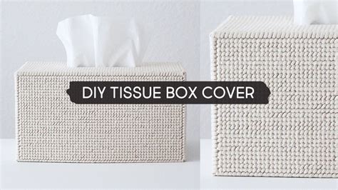 DIY Tissue Box Cover YouTube