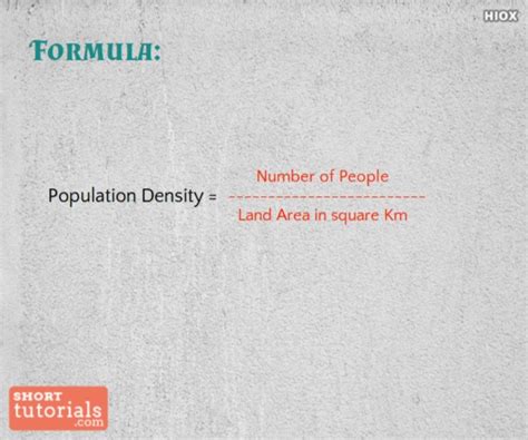 Calculating Population Density