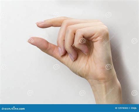 Just A Little Bit Stock Image Image Of Fingers Background 12978303