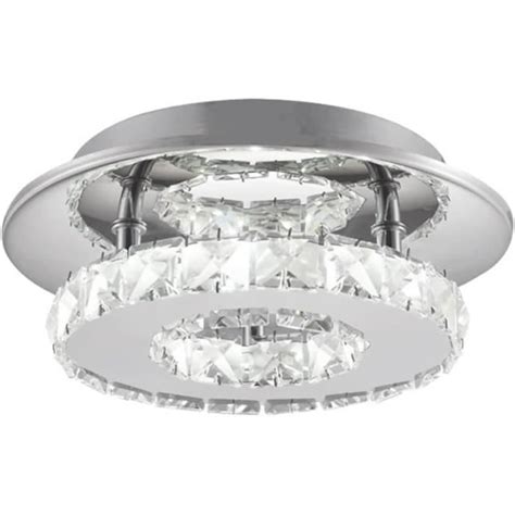 Plafonnier Led 12W Luminaire Plafonnier En Cristal Moderne Lampe De