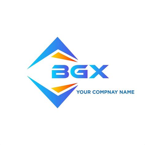 Diseño De Logotipo De Tecnología Abstracta Bgx Sobre Fondo Blanco