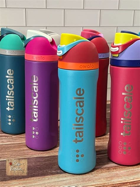 Personalized Owala Oz Freesip Water Bottle Leak Proof Built In Straw