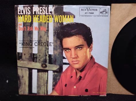 Elvis Presley Hard Headed Woman Don T Ask Me Why 45 RPM RCA Victor 47