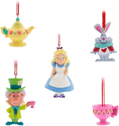 Amazon Holiday Ornaments Alice In Wonderland Ornament Set With