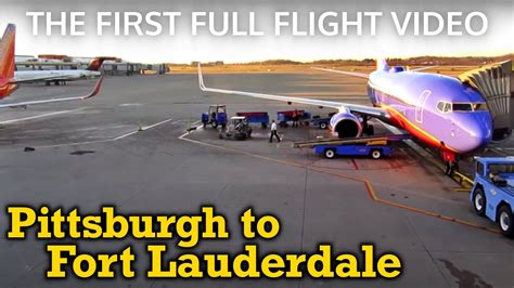 Full Flight Southwest Airlines B737 300 Pittsburgh To Fort Lauderdale