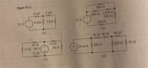 Solved For Each Of The Circuits Shown In Fig P A Chegg