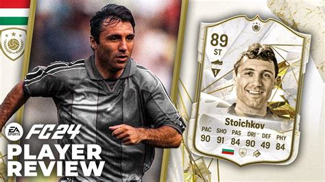 89 ICON SBC STOICHKOV PLAYER REVIEW EA FC 24 YouTube