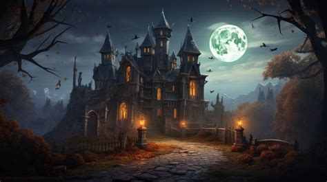 Halloween Landscape Gothic Architecture Wallpaper | Architecture ...