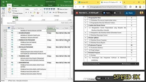 Menentukan Start Finish Predecessors Resource Name Hari Libur