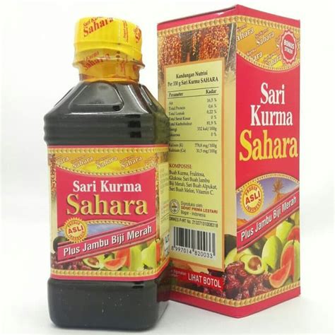 Jual SARI KURMA SAHARA PLUS JAMBU BIJI MERAH 330GR Shopee Indonesia