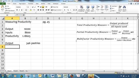 Calculating Productivity Youtube