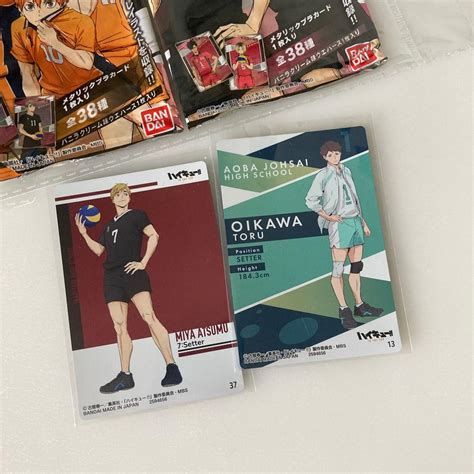 Haikyuu Haikyuu To The Top Wafer Cards Miya Atsumu And Oikawa Toru