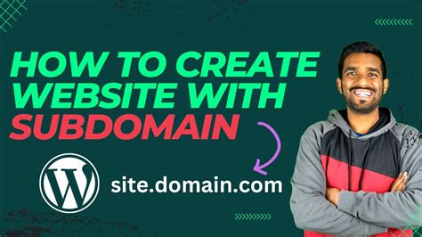 How To Create A Website With Subdomain Create Subdomain Youtube