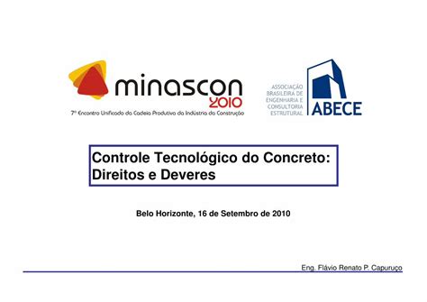 Pdf Controle Tecnol Gico Do Concreto Direitos E Pdf